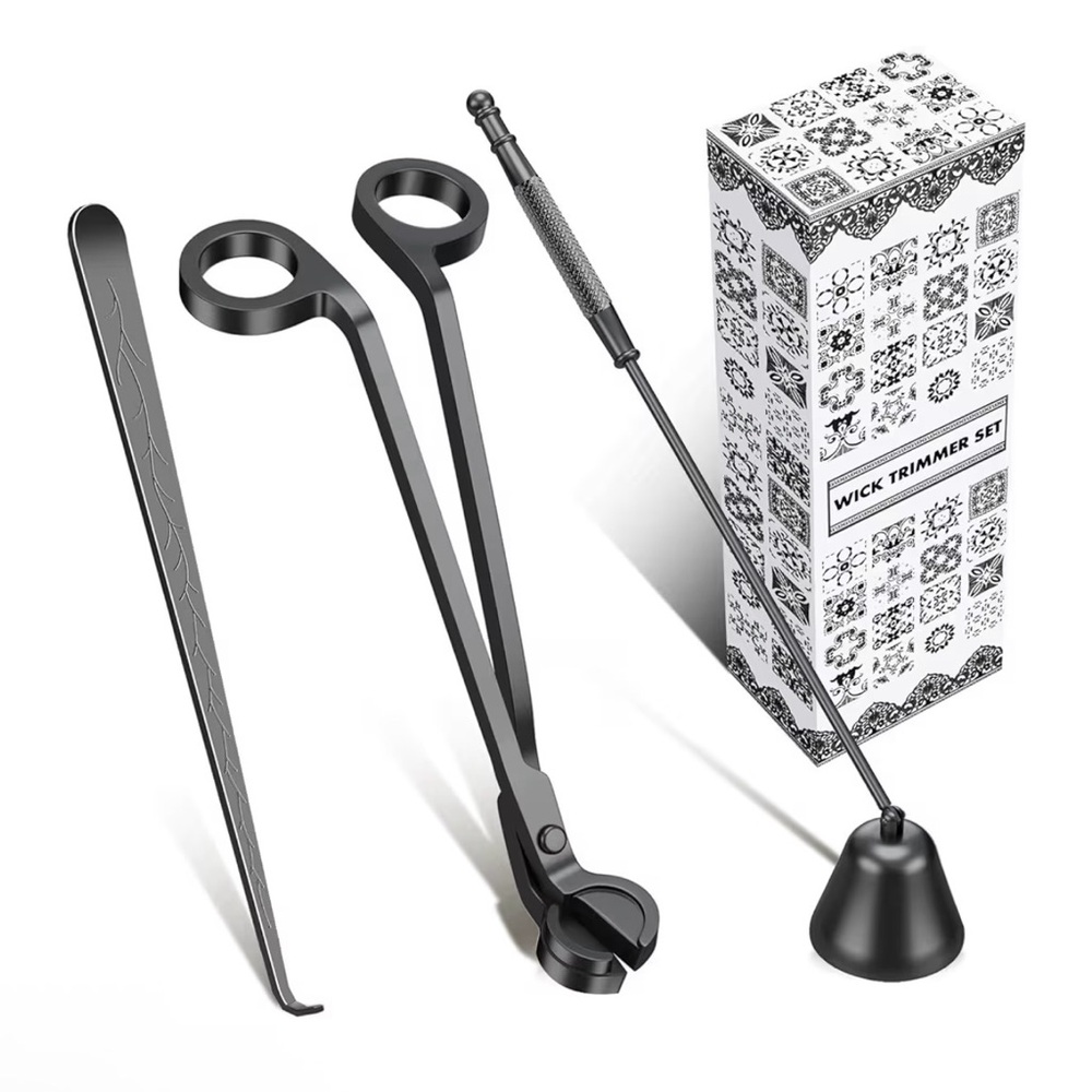 Elegant Black Wick Trimmer Set